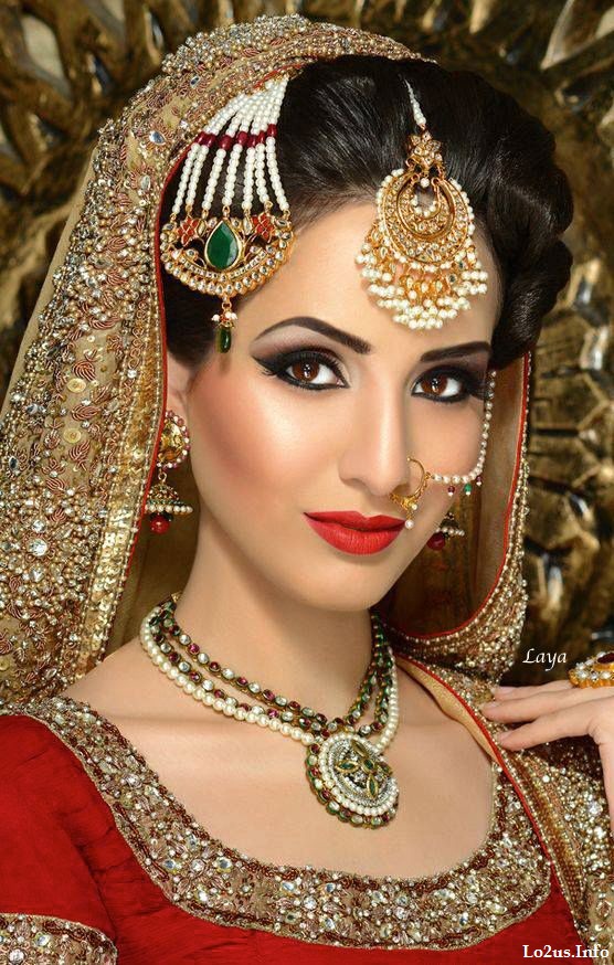 مدل جدید آرایش عروس هندی
