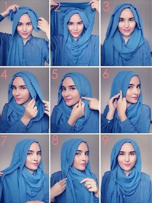 بستن روسری و شال حجاب