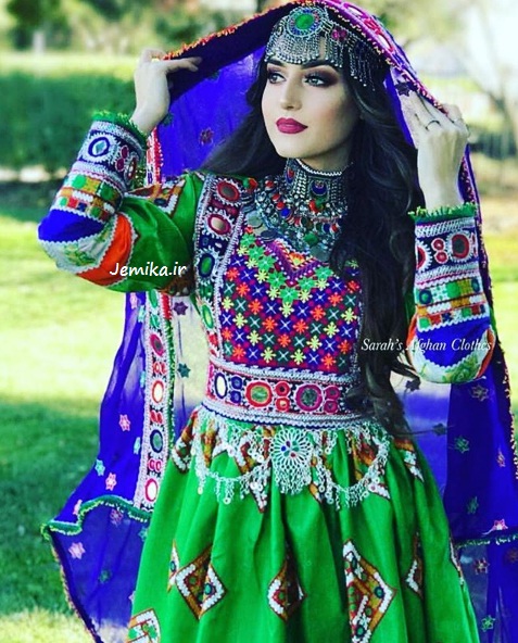 مدل لباس گند افغانی برای عروس