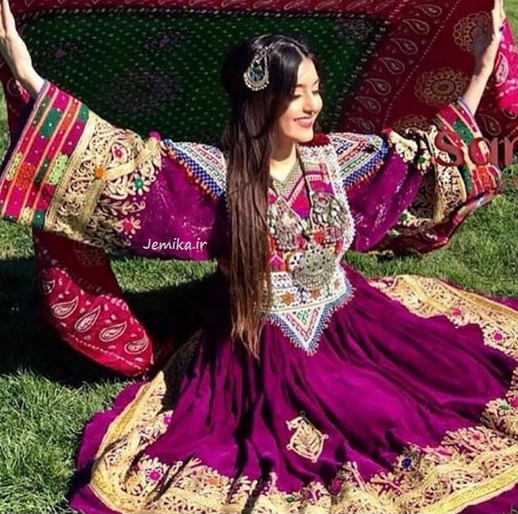 لباس گند افغانی عروس
